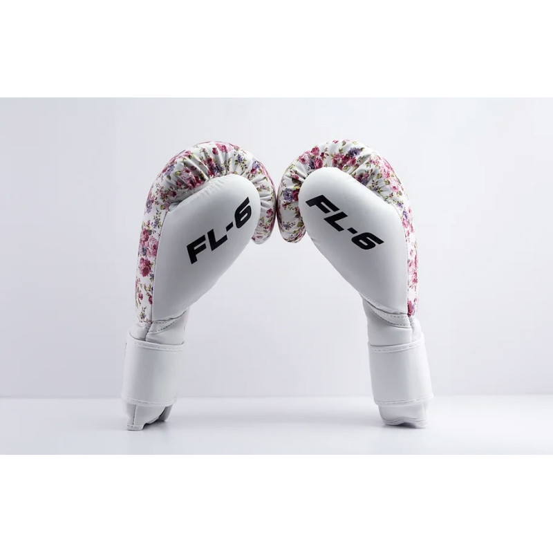 Боксерські рукавиці RDX FL-6 WHITE-8 унцій (капа в комплекті)