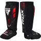 Захист для гомілок та стоп RDX NEOPRENE SHIN INSTEP IMMAF-1-RED-L