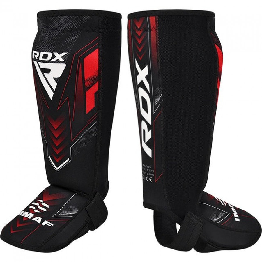 Захист для гомілок та стоп RDX NEOPRENE SHIN INSTEP IMMAF-1-RED-L