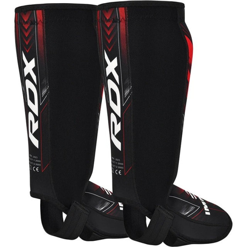 Захист для гомілок та стоп RDX NEOPRENE SHIN INSTEP IMMAF-1-RED-L