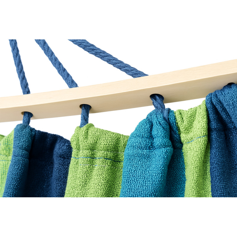 Одномісний гамак з планкою SUMMER Зелений XL 200х100 WCG