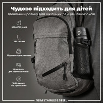 Пляшка для води металева ION8 600 мл. Stainless Steel , Grey Пляшка для води металева ION8 600 мл. Stainless Steel , Grey