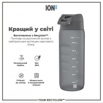 Пляшка для води ION8 750 мл. (ЕКО пляшка) BPA Free, Grey Пляшка для води ION8 750 мл. (ЕКО пляшка) BPA Free, Grey