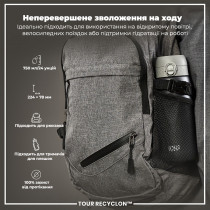 Пляшка для води ION8 750 мл. (ЕКО пляшка) BPA Free, Grey Пляшка для води ION8 750 мл. (ЕКО пляшка) BPA Free, Grey