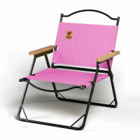 Стул раскладной со спинкой для кемпинга WCG Chill Розовый