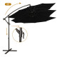 Садовый зонт регулируемый 3 м с наклоном Чёрный + чехол WCG