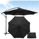 Садовый зонт регулируемый 3 м с наклоном Чёрный + чехол WCG