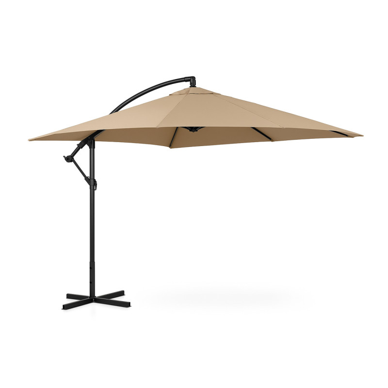 Зонт садовый регулируемый 2,5×2,5 м с наклоном Бежевый + чехол WCG