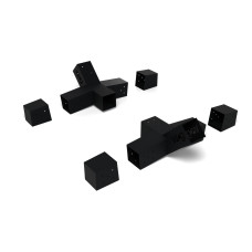 Комплект кронштейнів для гамака з брусів | Металеві з’єднувачі під брус 80×80 мм з опорною п’яткою