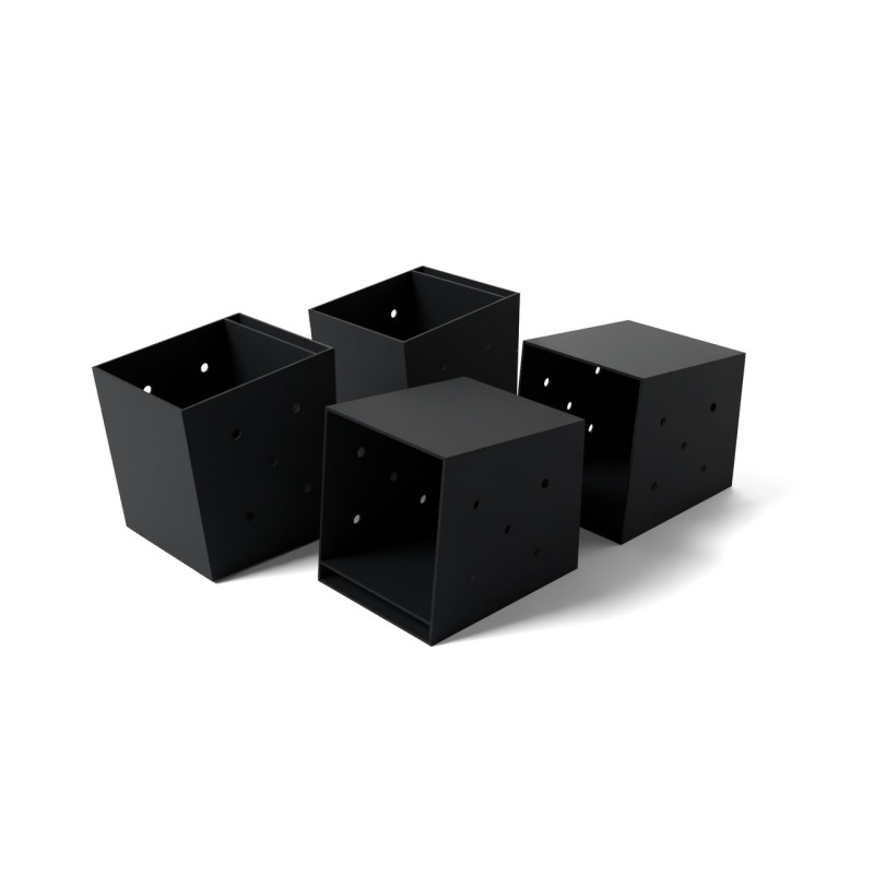 Комплект кронштейнів для гамака з брусів | Металеві з’єднувачі під брус 80×80 мм з опорною п’яткою