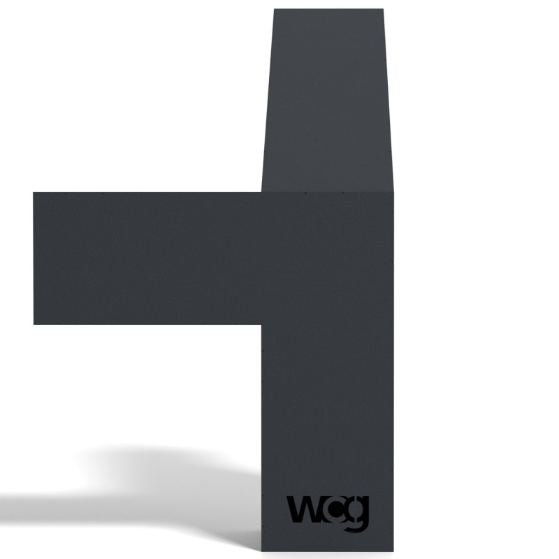 Кронштейн для соединения 3 брусьев 100×100 мм | Угол 30° (правая сторона, угловой монтаж + потолок)