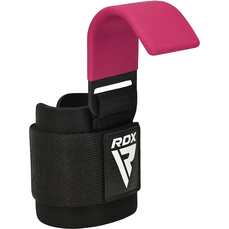 Гаки для тяги на зап'ястя RDX W5 Gym Hook Strap Pink Plus