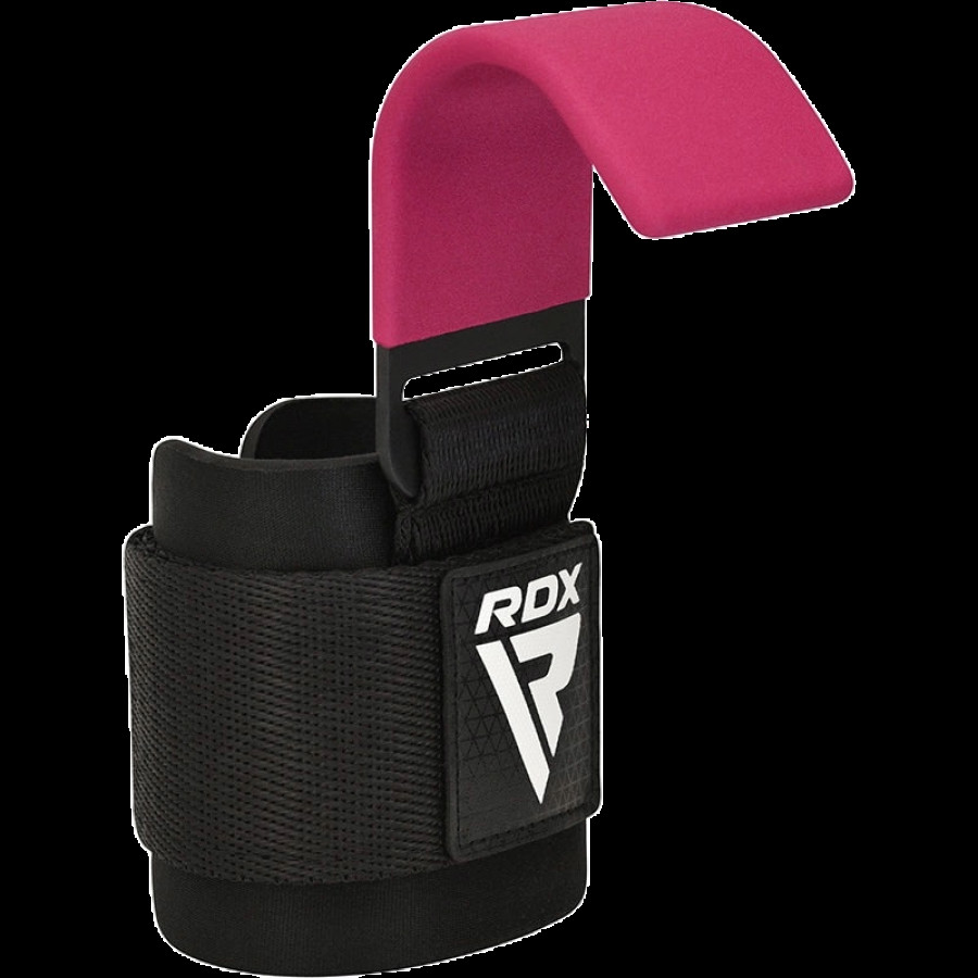 Гаки для тяги на зап'ястя RDX W5 Gym Hook Strap Pink Plus