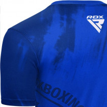 Спортивна футболка RDX WAKO T1 з короткими рукавами Blue M Спортивна футболка RDX WAKO T1 з короткими рукавами Blue M