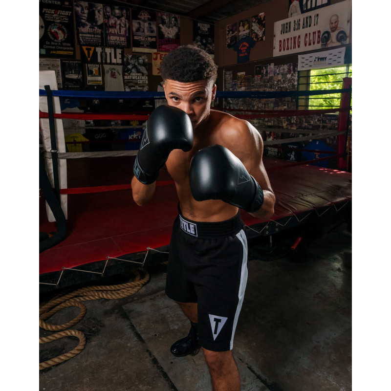 Боксерські рукавиці TITLE Boxing Vegan Gloves Black 8 oz