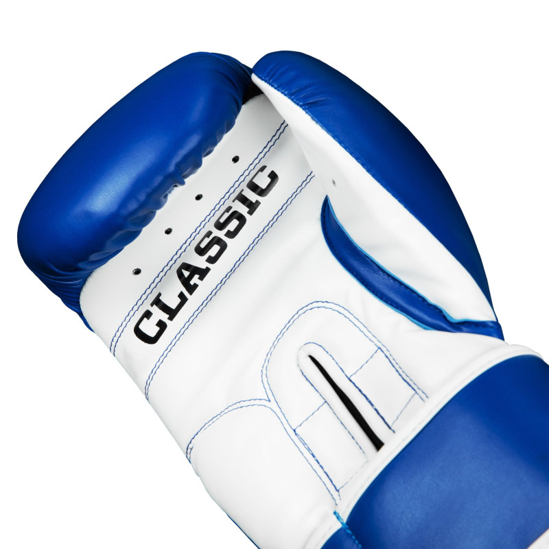 Боксерські рукавиці TITLE Classic Pro Style 3.0 Blue/White 14 oz