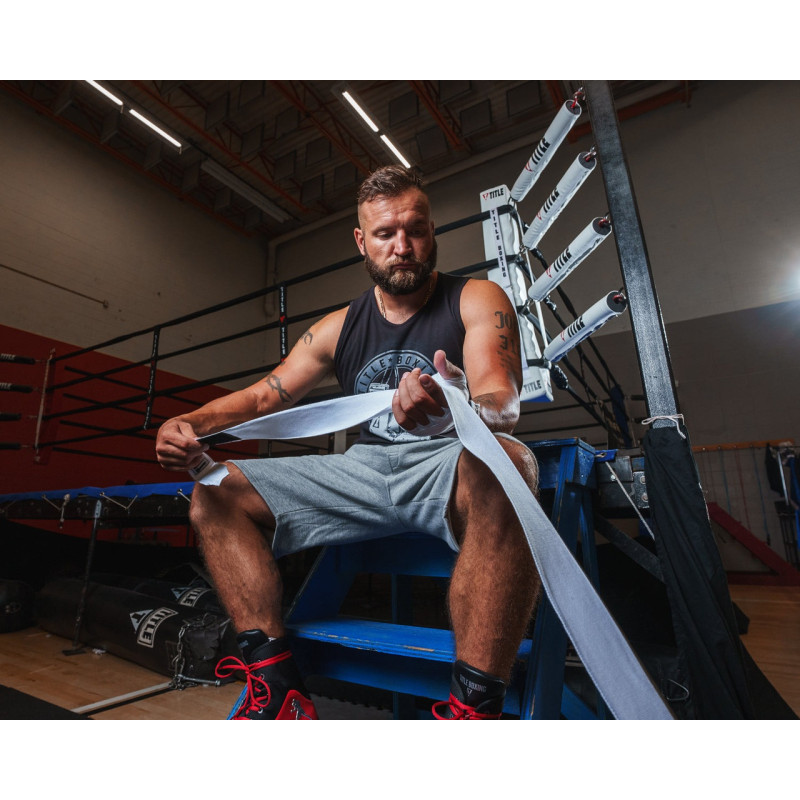 Бинты для бокса TITLE Boxing Select 180" Semi Elastic Mexican White, Длина 4,5 м, Полуэластичные, Спандекс, Полиэстер, Белый