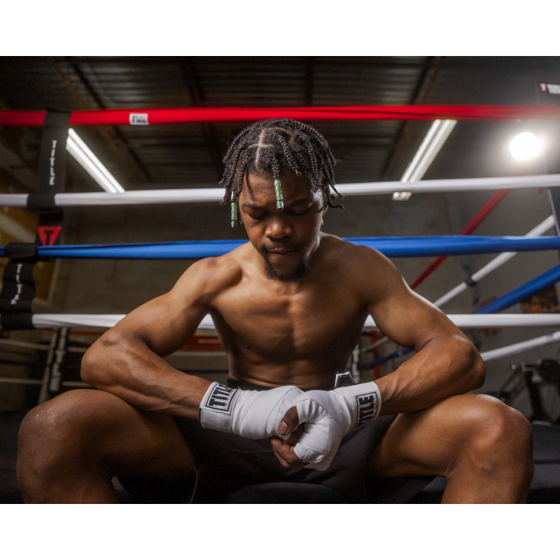 Бинты для бокса TITLE Boxing Select 180" Semi Elastic Mexican White, Длина 4,5 м, Полуэластичные, Спандекс, Полиэстер, Белый