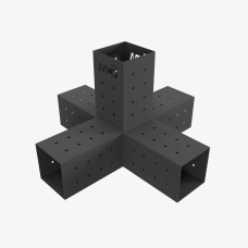 Кронштейн для соединения 5 брусьев 100×100 мм | 90° (модульное крепление)