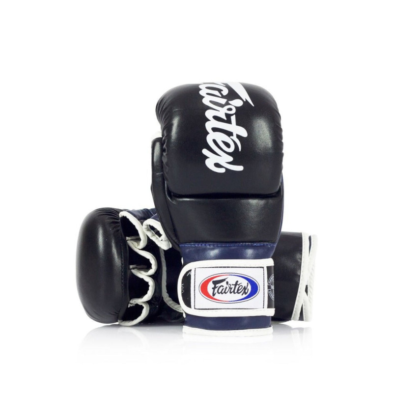 Рукавиці греплінгові для ММА Fairtex FGV18 Black/Blue XL