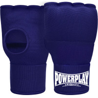 Бинти-рукавиці PowerPlay 3096 з гелевими подушечками, Розмір L, Бавовна, Spandex, Гелева набивка, Синій