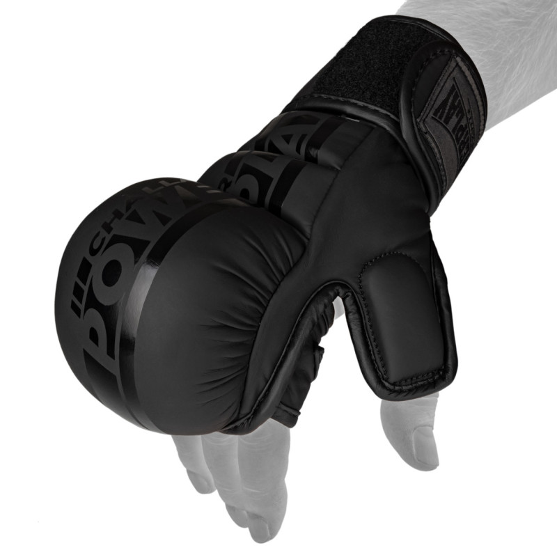 Рукавиці для MMA PowerPlay PP_3033 Ultra Matt Чорні XL
