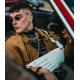 Нагрудная сумка-слинг Sprayground Wings белая | мужская сумка через плечо | кроссбоди-бананка