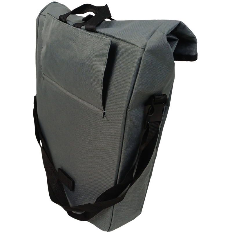 Велосипедная сумка на багажник с дождевиком 22L Bikemate серая