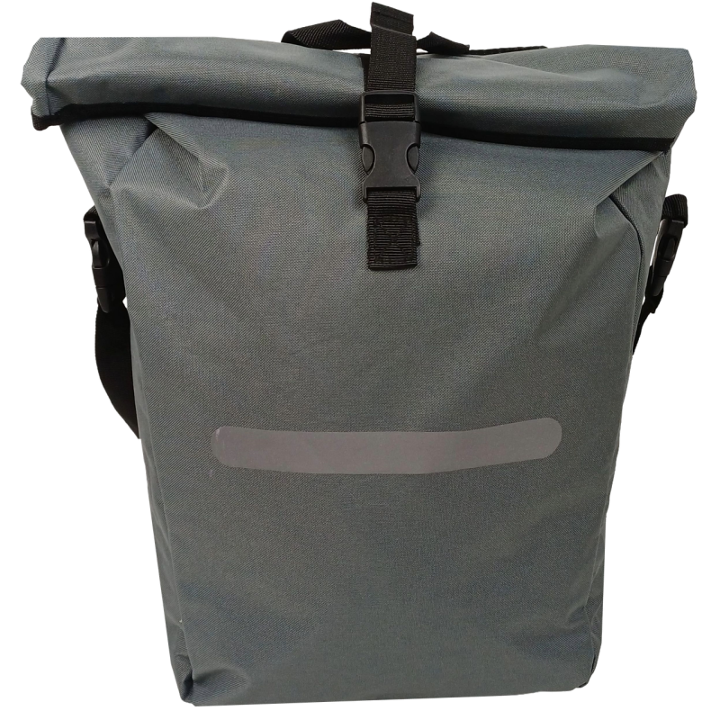 Велосипедная сумка на багажник с дождевиком 22L Bikemate серая