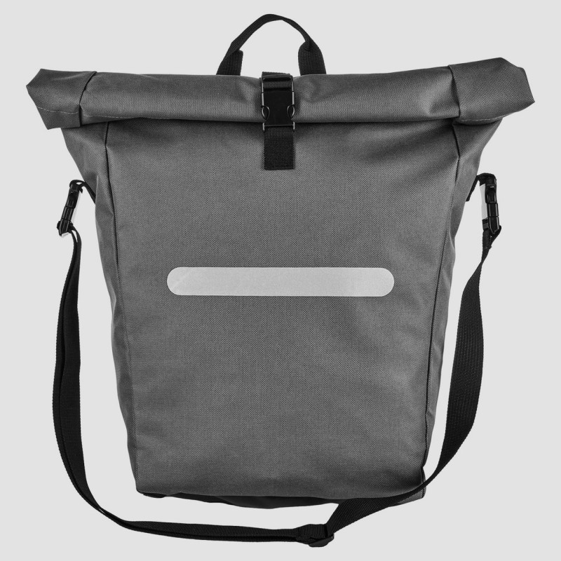 Велосипедная сумка на багажник с дождевиком 22L Bikemate серая