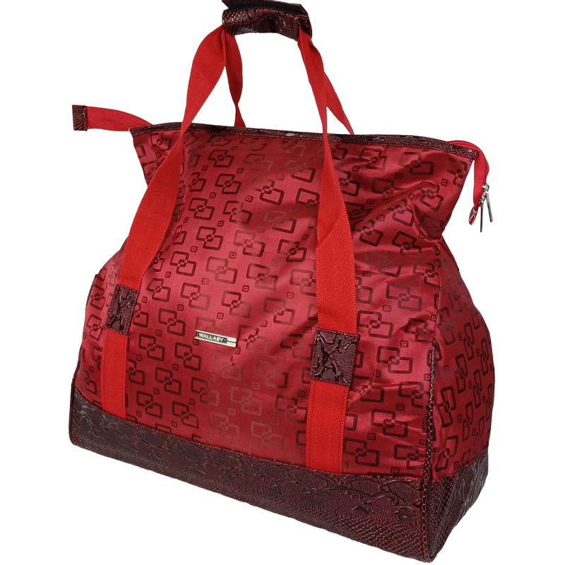 Дорожная сумка, саквояж 25L Wallaby красный квадраты