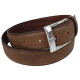 Винтажный мужской кожаный ремень Vanzetti RMT117 коричневый