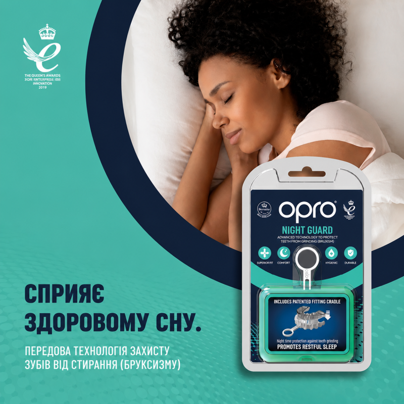 Капа OPRO Night Guard доросла (вік 11+) Clear (art.869002)