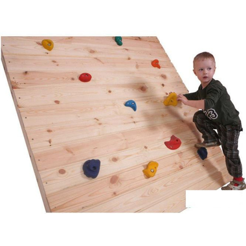 Набір зачепів для скеледроми пластикові 5 штук L-розмір із кріпленням