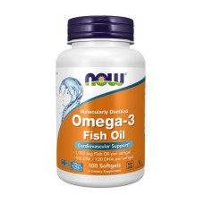 Омега-3, Omega-3, NOW, 100 капсул