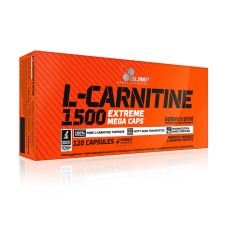 L-карнитин, L-Carnitine 1500 Extreme Mega Caps, OLIMP, 120 капсул