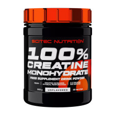 Креатин, 100% Creatine Monohydrate, Scitec Nutrition, 300 г (Синий виноград)