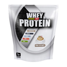 Сывороточный протеин, Whey Protein +урсоловая кислота, Power Pro, 1 кг (Флэт уайт)