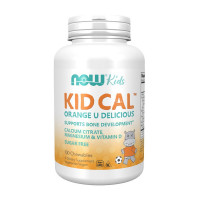 Витамины и минералы, Kid Cal, NOW, 100 жевательных таблеток