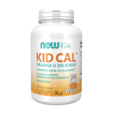 Витамины и минералы, Kid Cal, NOW, 100 жевательных таблеток