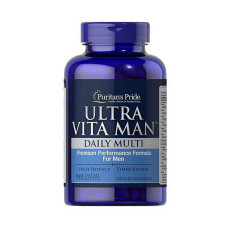 Витамины и минералы, Ultra Vita Man Time Release, Puritan's Pride, 90 таблеток