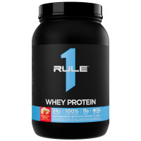 Сироватковий протеїн, Whey Protein, R1 (Rule One), 905 г (Полуниця-банан)