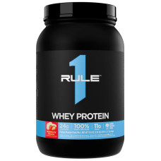 Сывороточный протеин, Whey Protein, R1 (Rule One), 905 г (Клубника-банан)