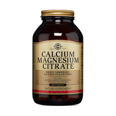 Магний, Calcium Magnesium Citrate, Solgar, 100 таблеток