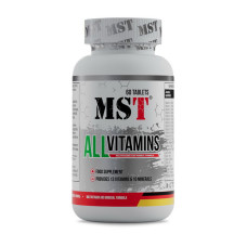 Витамины, All Vitamins, MST, 60 таблеток
