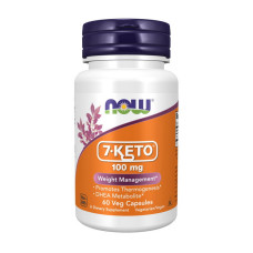 Жиросжигатель 7-KETO, NOW foods, 100 мг, 60 капсул
