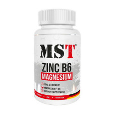 Цинк, магній та вітамін В6, Zinc Magnesium B6, MST, 60 капсул