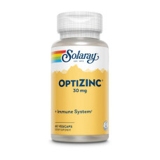 Цинк, OptiZinc 30 mg, Solaray, 60 капсул