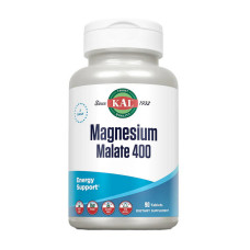 Магний, Magnesium Malate 400, KAL, 90 таблеток