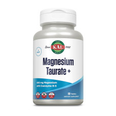 Магний, Magnesium Taurate +, KAL, 90 таблеток